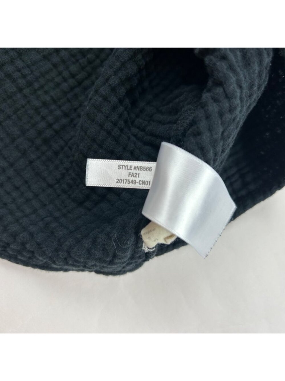 Madewell Black Cotton Gauze Millbrook Puff-Sleeve Peplum Top L - Picture 6 of 7